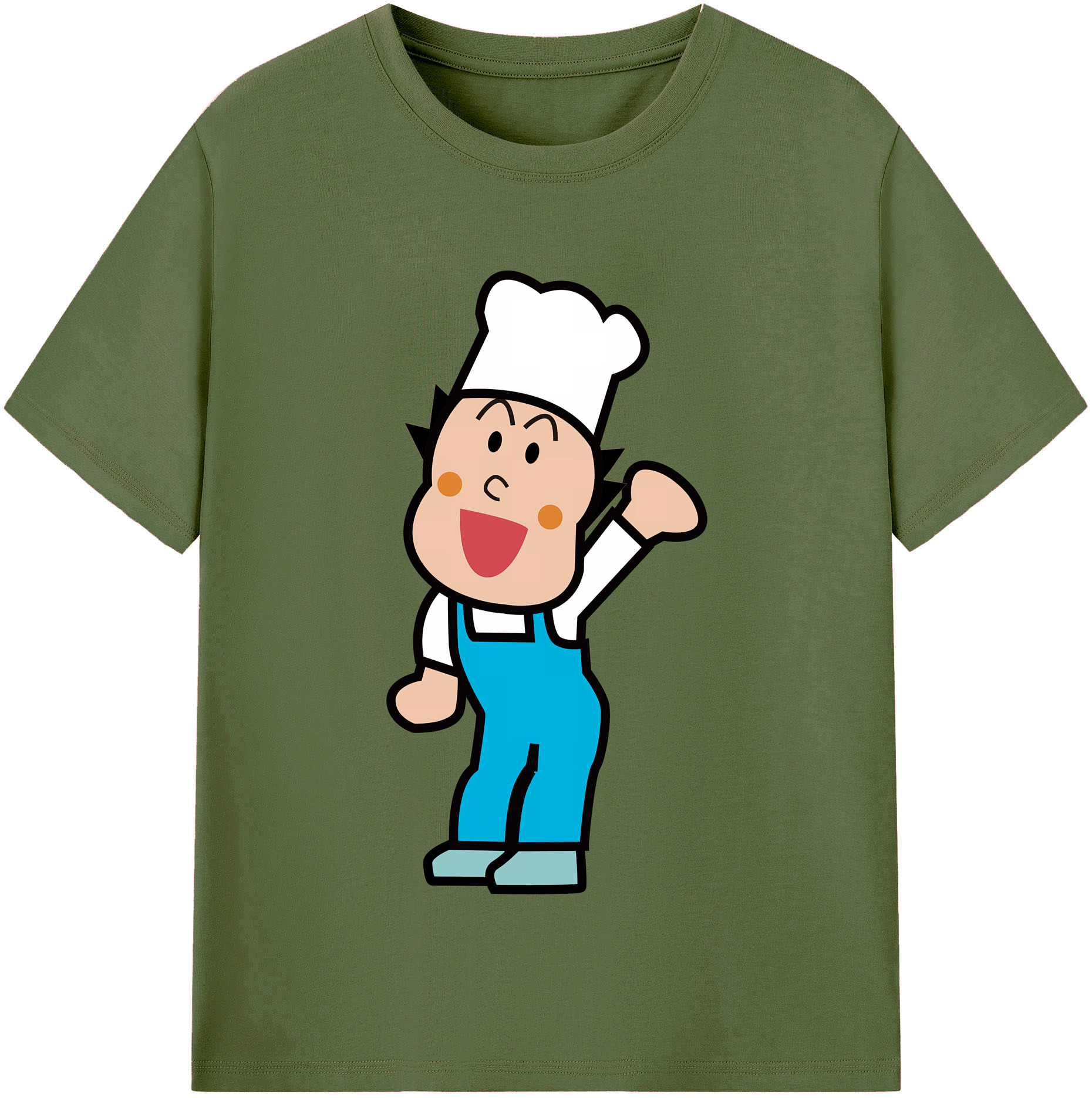 （画像用） アンパンマン Anpanman 綿100％半袖Tシャツ（フロントプリント）